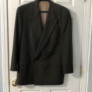 Men’s dress jacket green and tan check